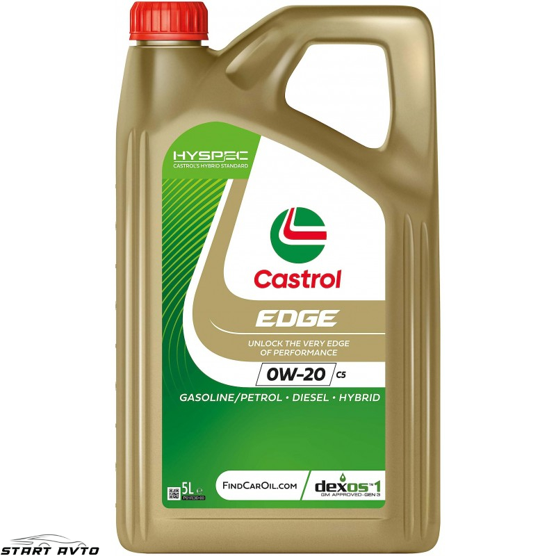 МАСЛО CASTROL EDGE 0W-20 C5 - 5 ЛИТРА