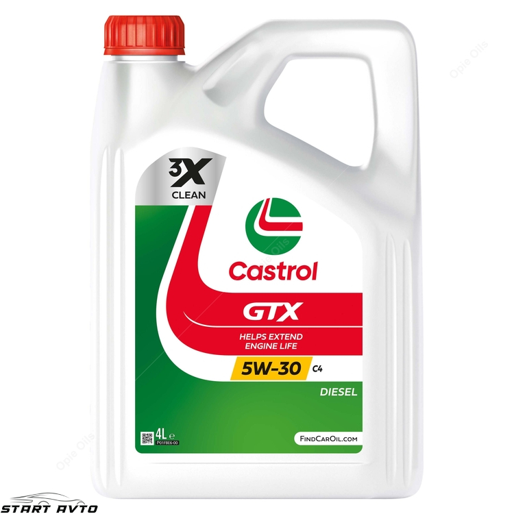 МАСЛО CASTROL GTX 5W-30 C4 - 4 ЛИТРА