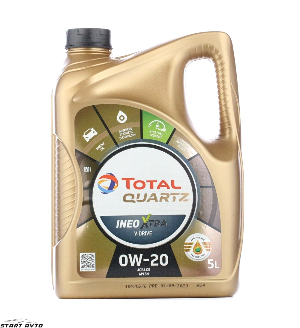 МАСЛО Total Quartz INEO Xtra V-DRIVE 0W-20 - 5 ЛИТРА