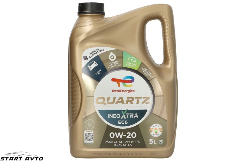МАСЛО Total Quartz INEO Xtra EC6 0W-20 - 5 ЛИТРА