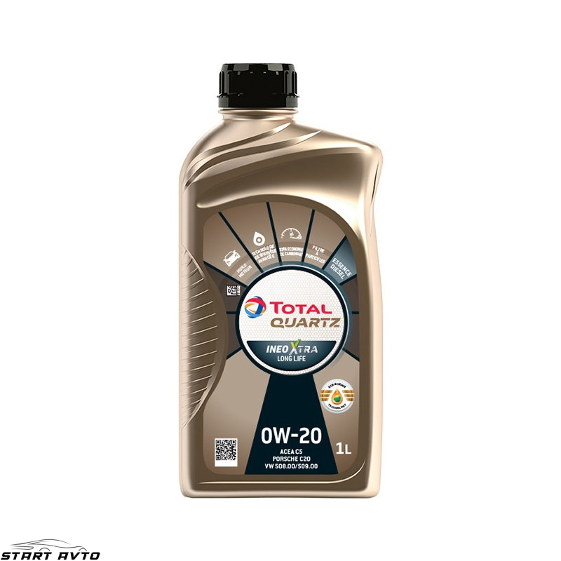 МАСЛО Total Quartz INEO Xtra LONG LIFE 0W-20 - 1 ЛИТЪР