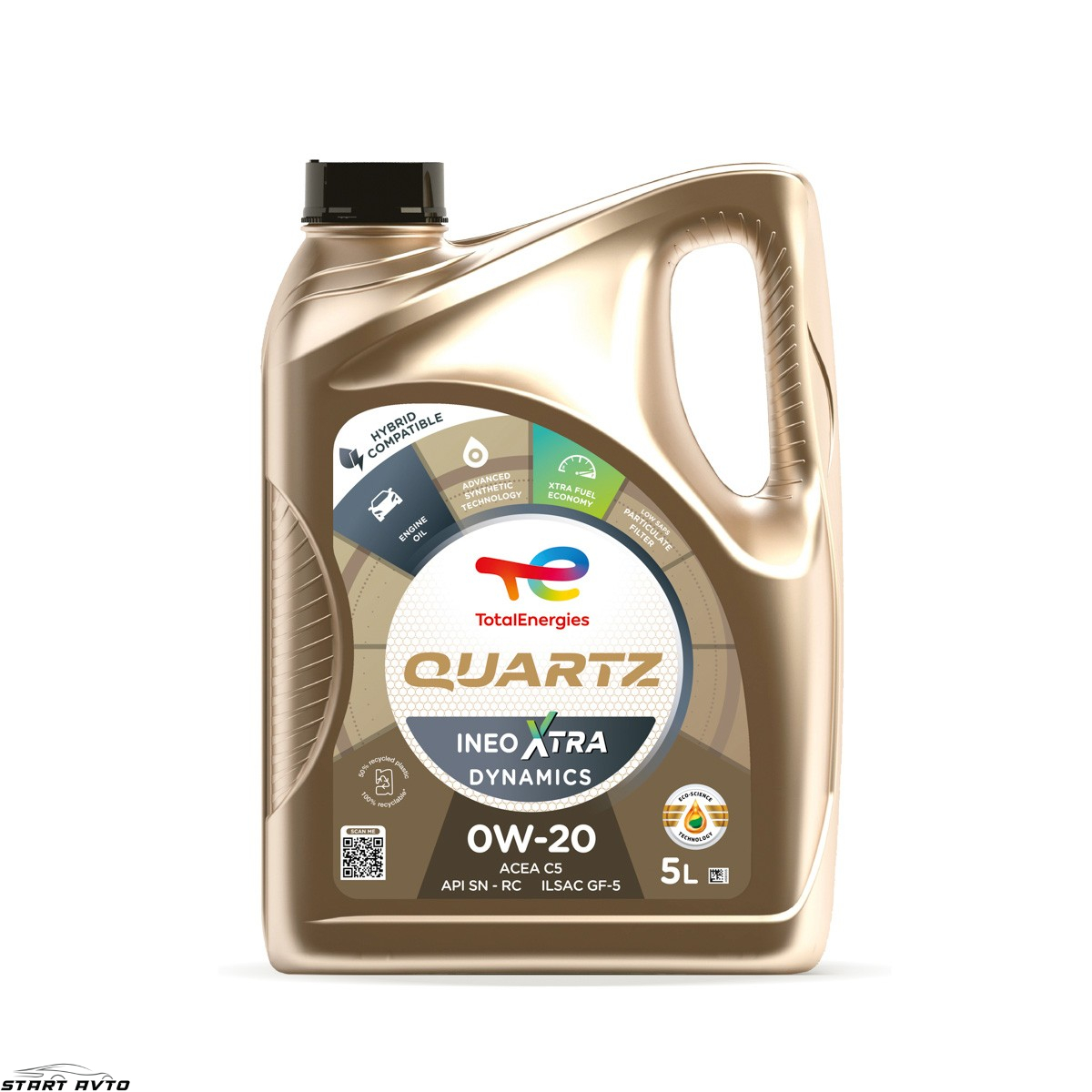 МАСЛО Total Quartz INEO Xtra DYNAMICS 0W-20 - 5 ЛИТРА