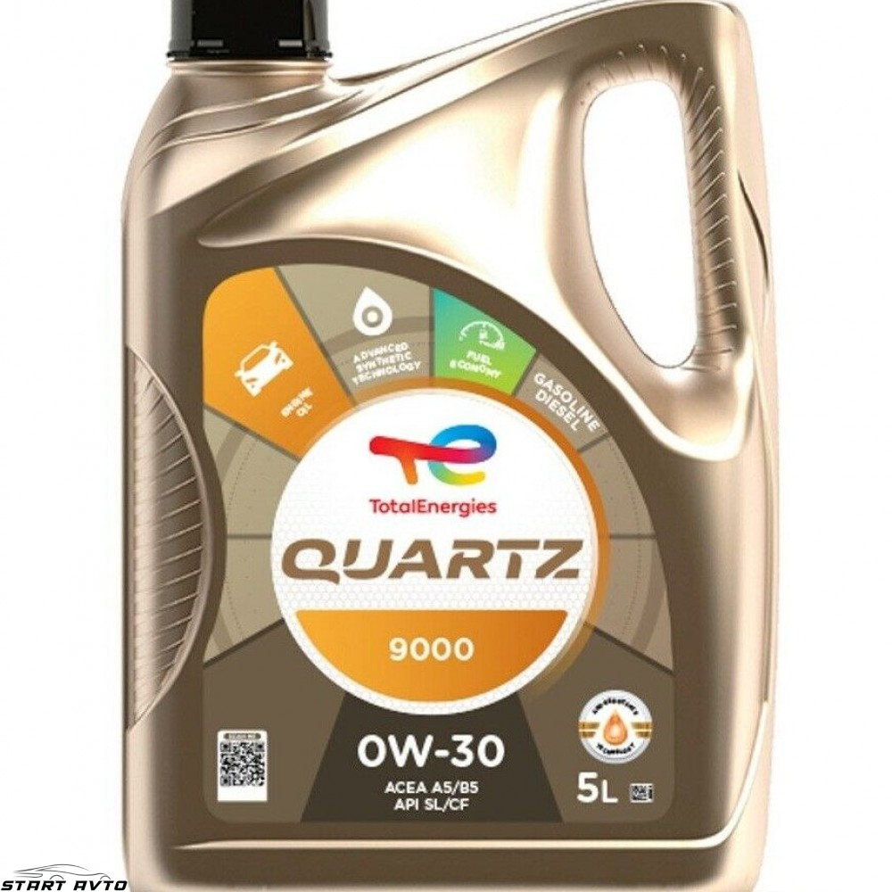 МАСЛО TOTAL QUARTZ 9000 0W-30 A5/B5 - 5 ЛИТРА
