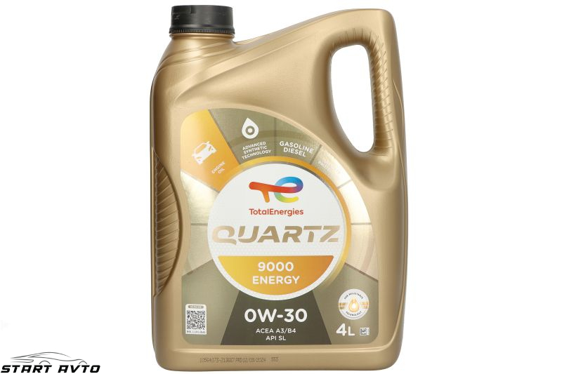 МАСЛО TOTAL QUARTZ 9000 ENERGY 0W-30 - 4 ЛИТРА