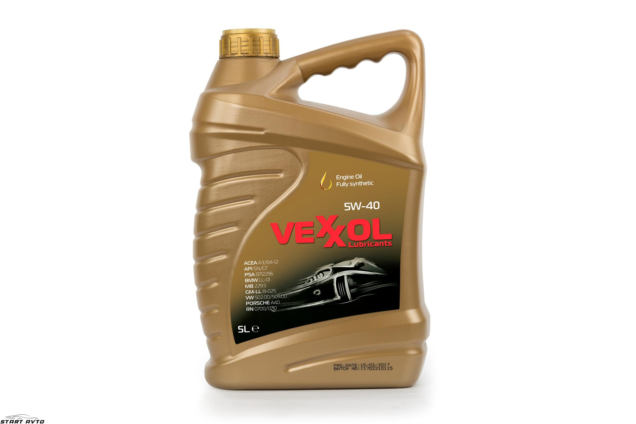МАСЛО VEXXOL 5W40 - 5 ЛИТРА