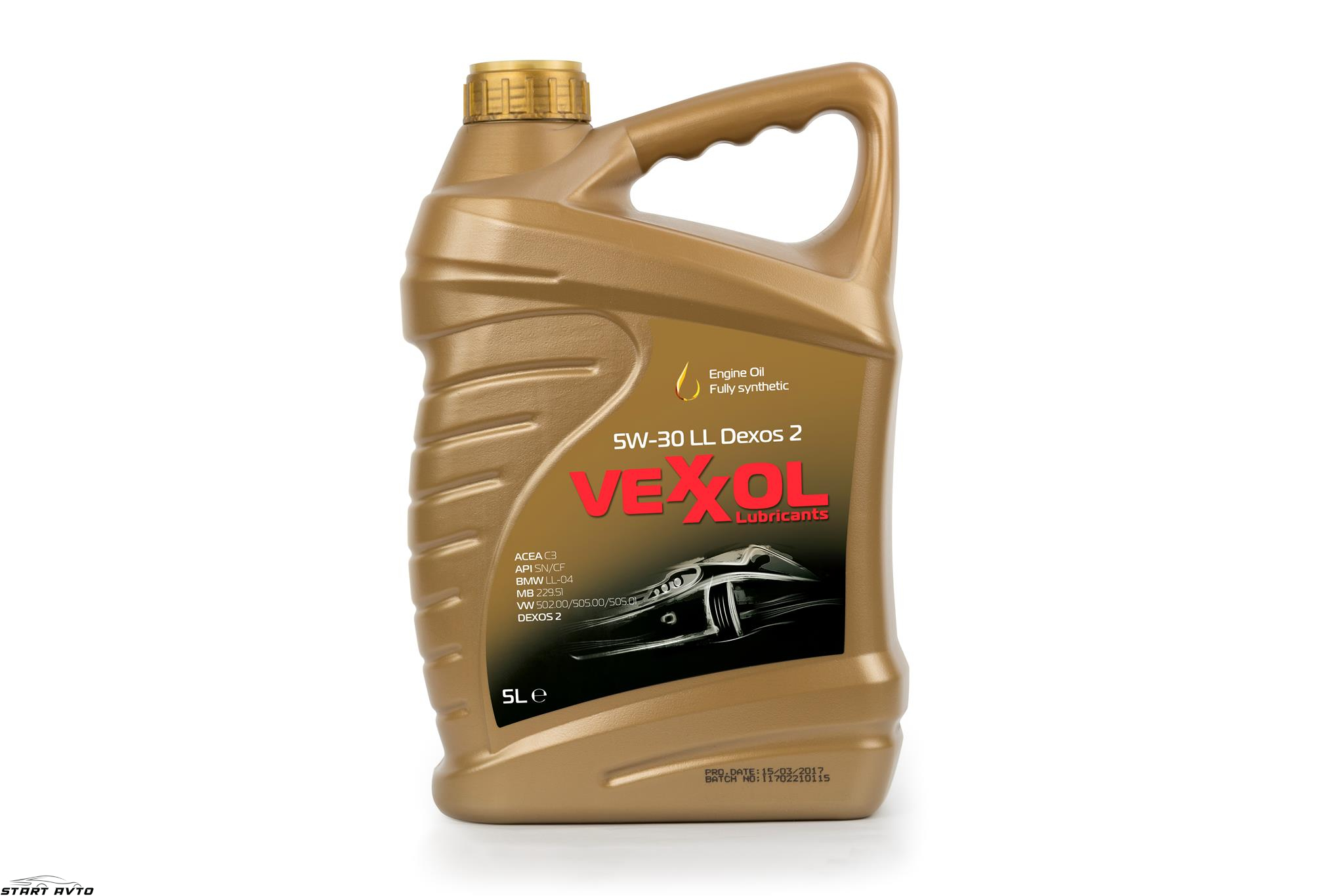 МАСЛО VEXXOL 5W30 DEXOS 2 - 5 ЛИТРА