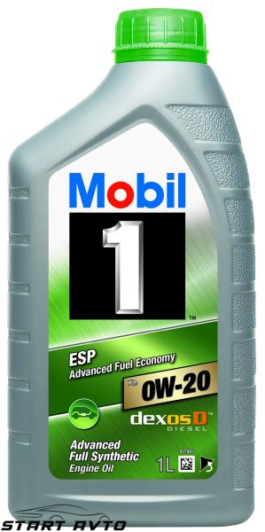 МАСЛО MOBIL 1 ESP 0W20 - 1 ЛИТЪР