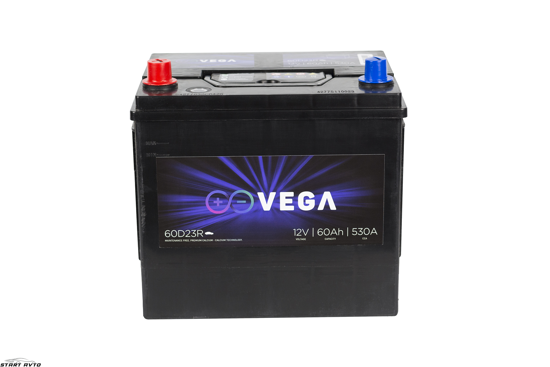 Акумулатор VEGA 60AH ЯПОНСКИ СТАНДАРТ (ЛЯВ +)