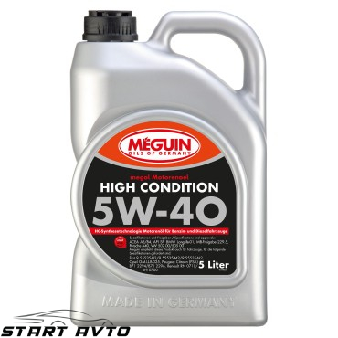 МАСЛО MEGUIN High Condition 5W-40 - 5 ЛИТРА