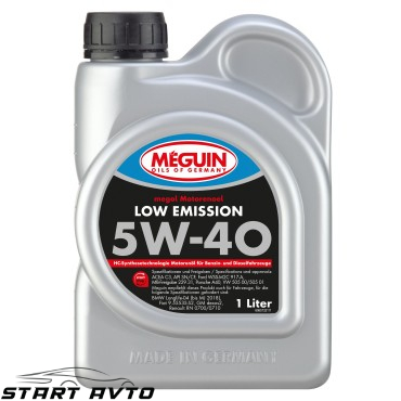 МАСЛО MEGUIN Low Emission 5W40 - 1 ЛИТЪР